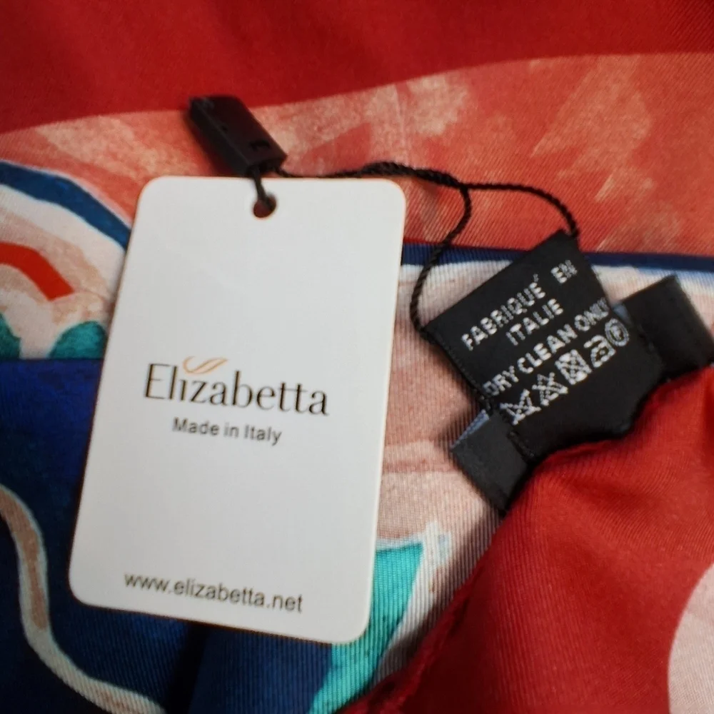 Elizabetta Clarissa Large Silk Italian Scarf NWT